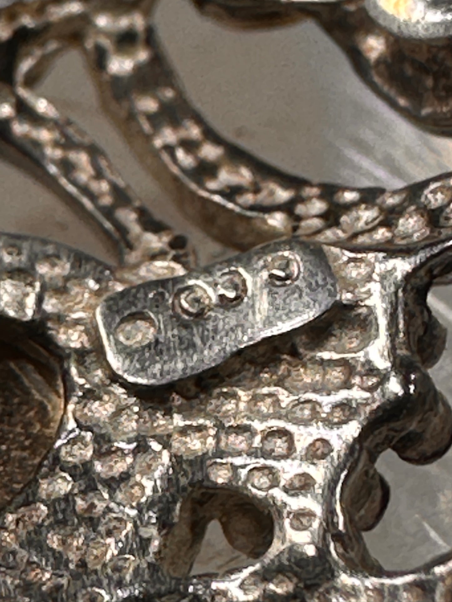 Black Hills Gold ring long floral band size 7.75 sterling silver women