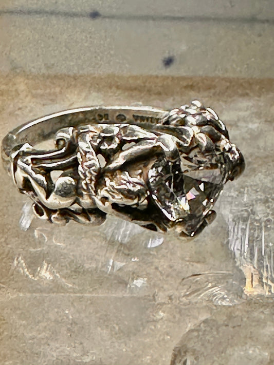 Cupid ring Kabana Heart Valentine arrow band size 6.25 sterling silver women