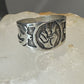 Peace ring Mexico fingers band size 8.25  Love  bird  dove band sterling silver women men