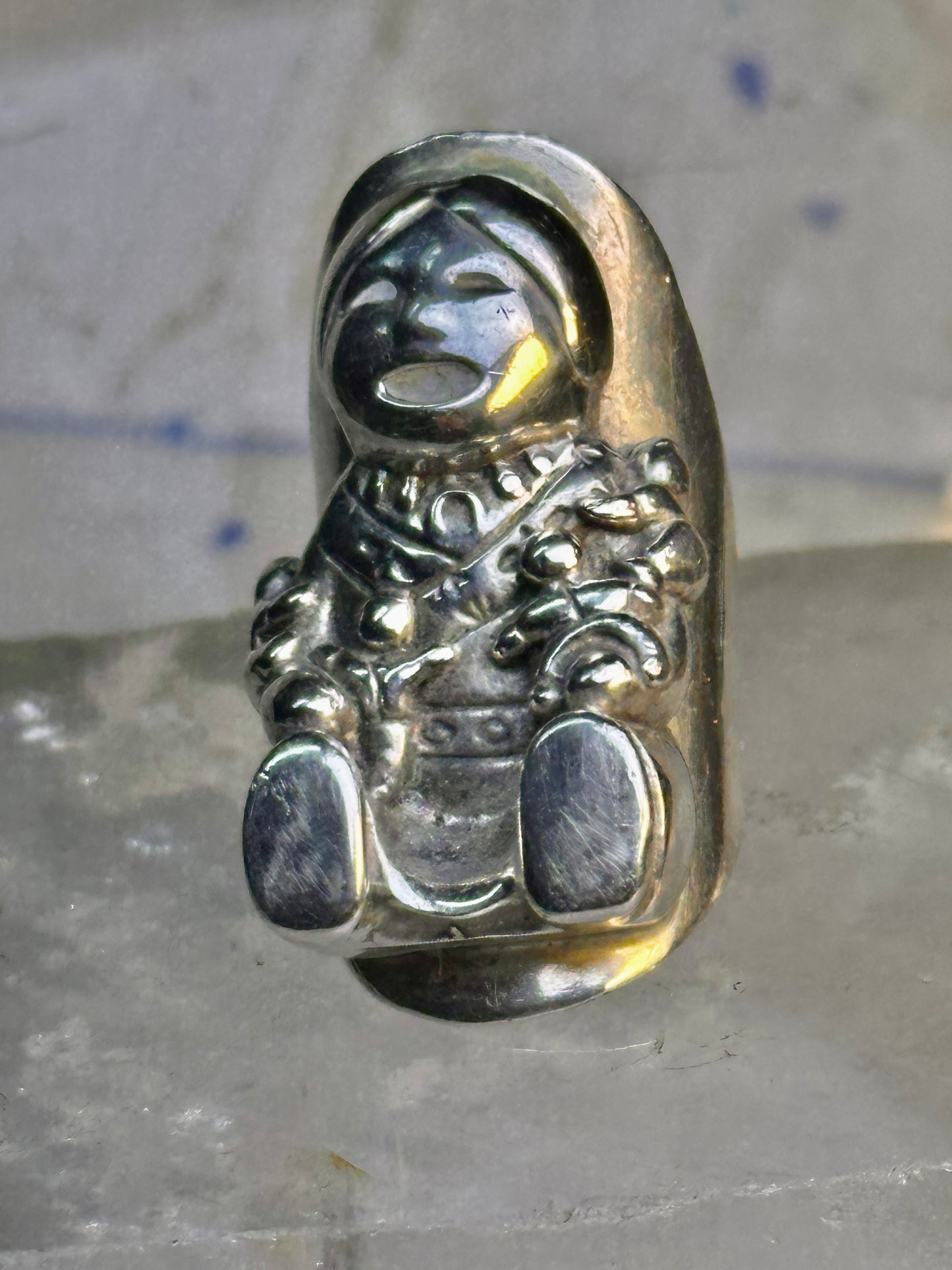Storyteller ring sterling silver size 4 women