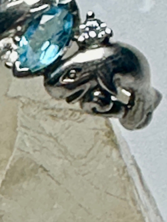 Whale ring whales band size 4.75 sterling silver pinky women girls