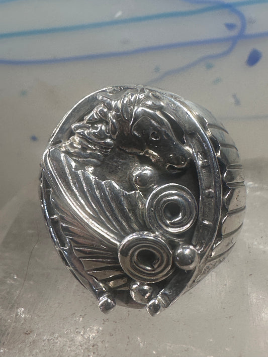 Horseshoe ring Southwest horse size 9.75 sterling silver women men