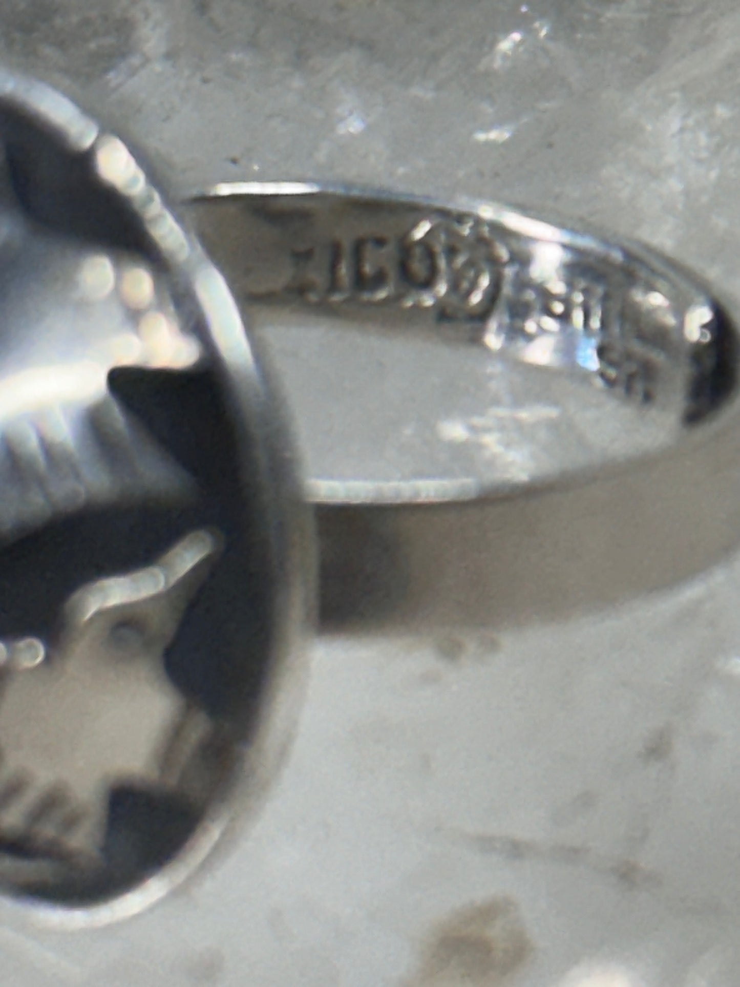 Poison ring Mexico birds amethyst size 7 adjustable sterling silver women