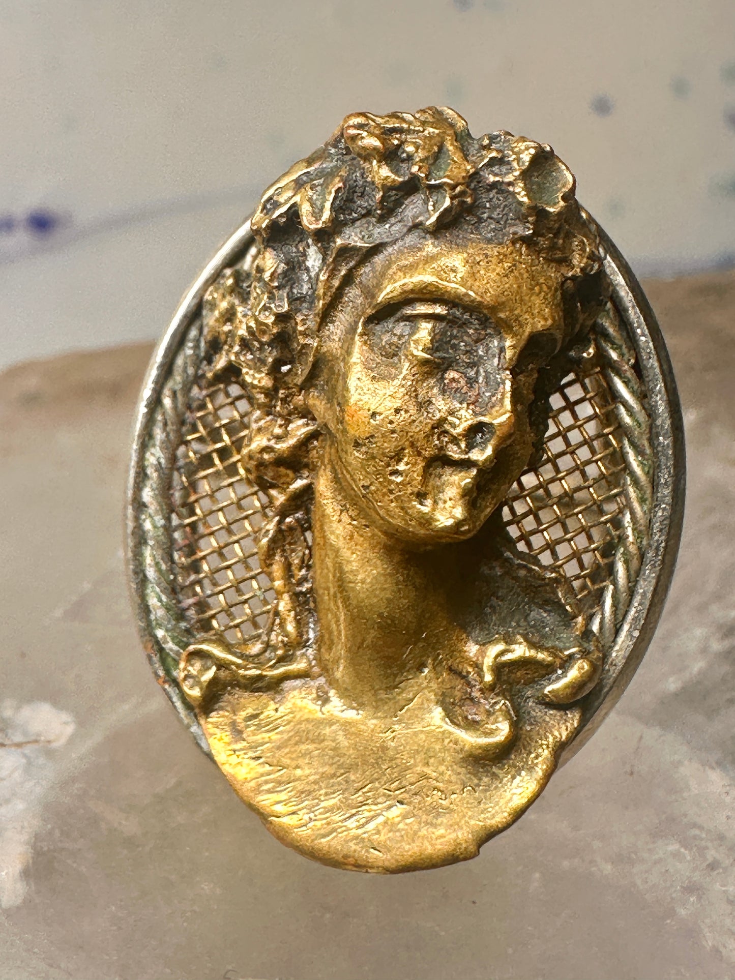 Classical face ring band size 7.25 women