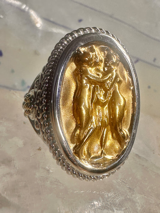 Tagliamonte ring 3 Graces Figurative lady size 8 sterling silver women 18K
