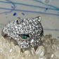 Cat ring Sonia Bitton size 8.75 Big Cat sterling silver women