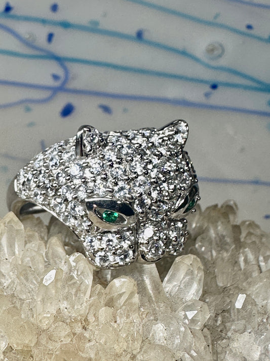 Cat ring Sonia Bitton size 8.75 Big Cat sterling silver women