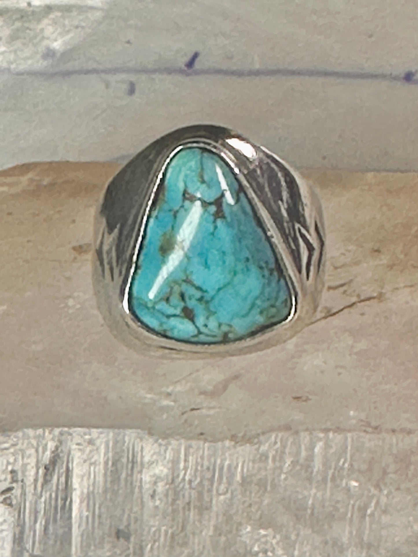 Navajo ring turquoise size 8.75 sterling silver women men
