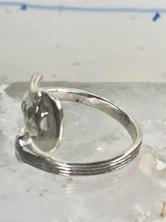 Guitar ring Wrap around band musician music size 9 sterling silver women girls