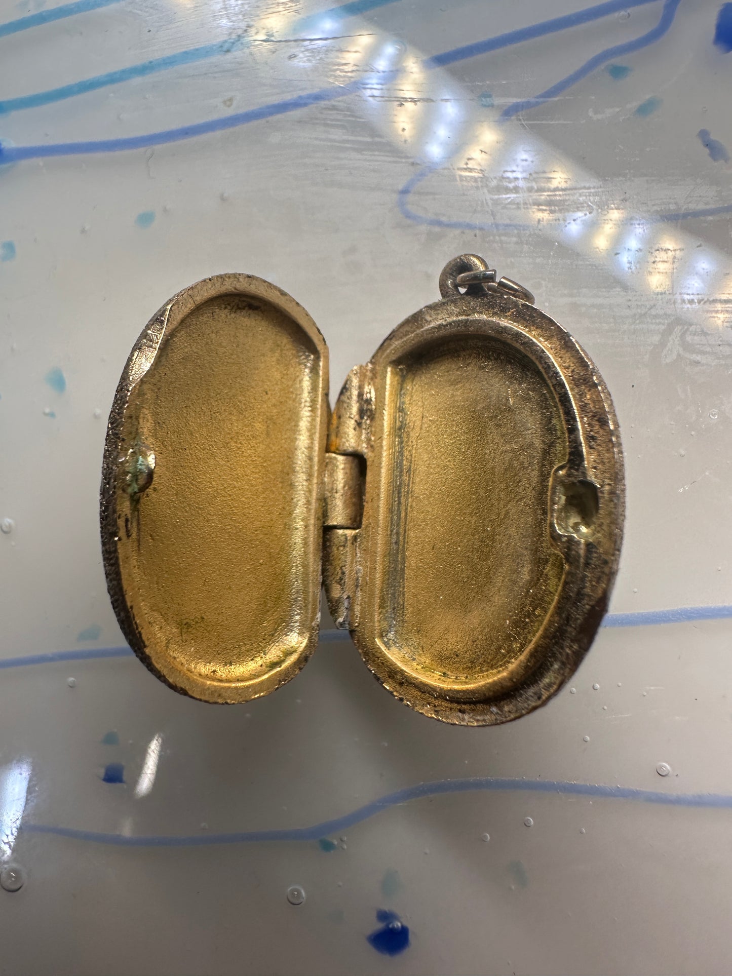 Vintage Mayflower Photo Locket Pendant carrack Cargo Ship 3 masts