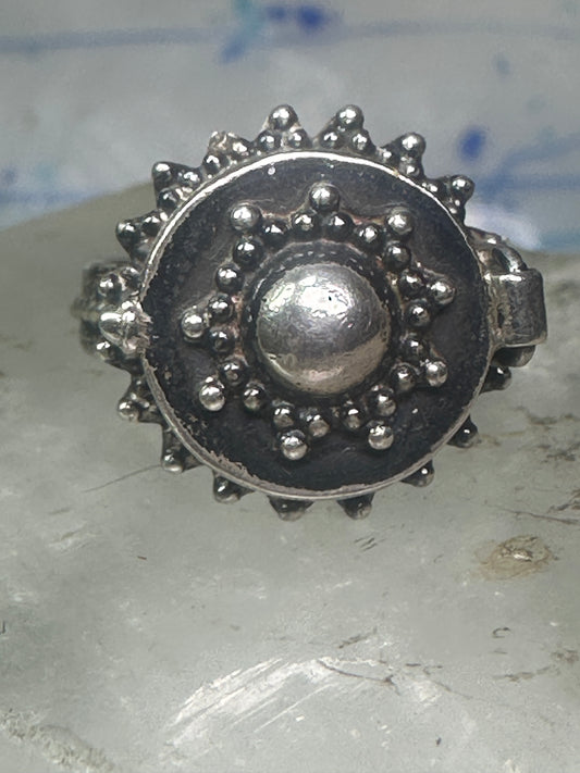 Poison Ring size 6 boho beaded sterling silver girls women