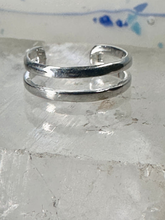 Toe ring pinky toe band size 4 adjustable sterling silver women girls