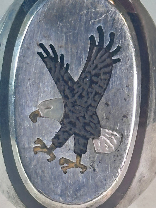 Navajo Eagle ring size_9.25 sterling silver women men signed BB
