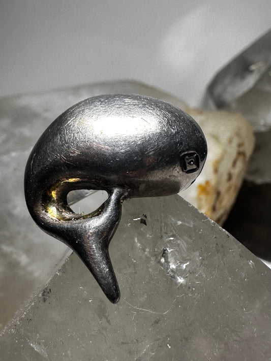 Whale ring size 6.75 Mexico sterling silver band women girls
