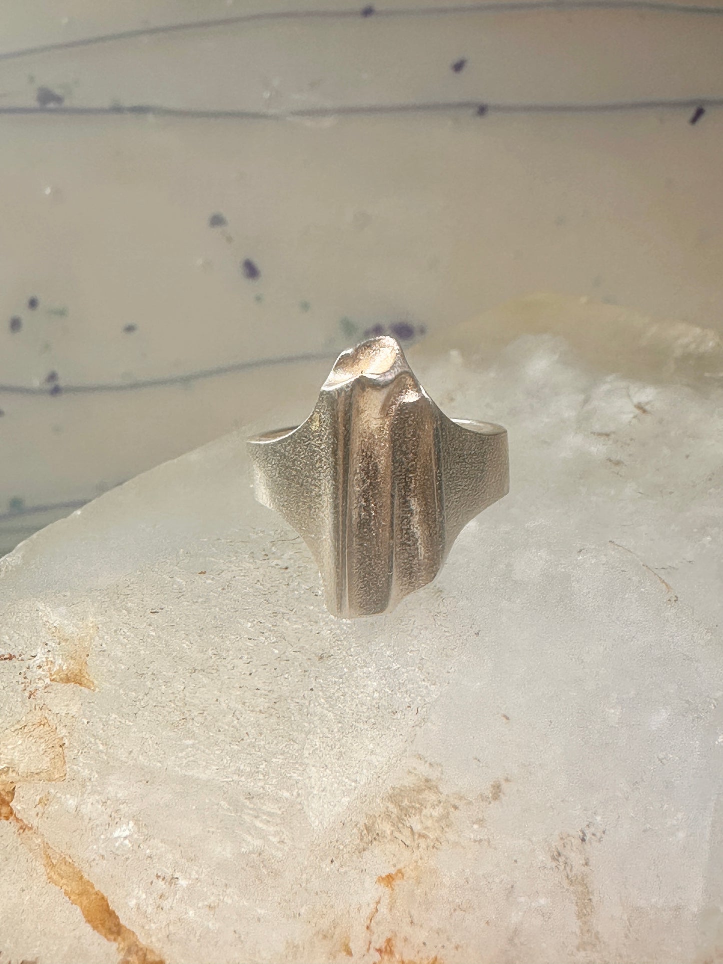 Bjorn Weckstrom ring size 7 band "Shuttle "sterling silver women circa 1970's