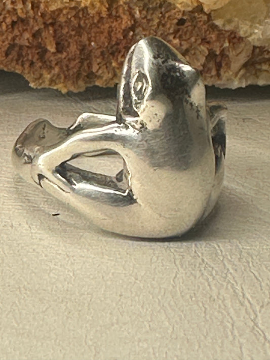 Frog Prince ring size 5 James Yesberger sterling silver band women