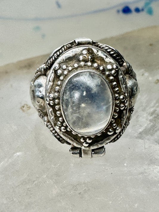 Poison ring boho band size 6.75 sterling silver women AS IS