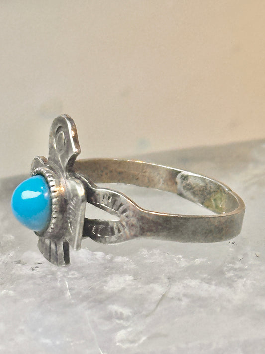 Phoenix ring turquoise size 5.50 Navajo sterling silver women