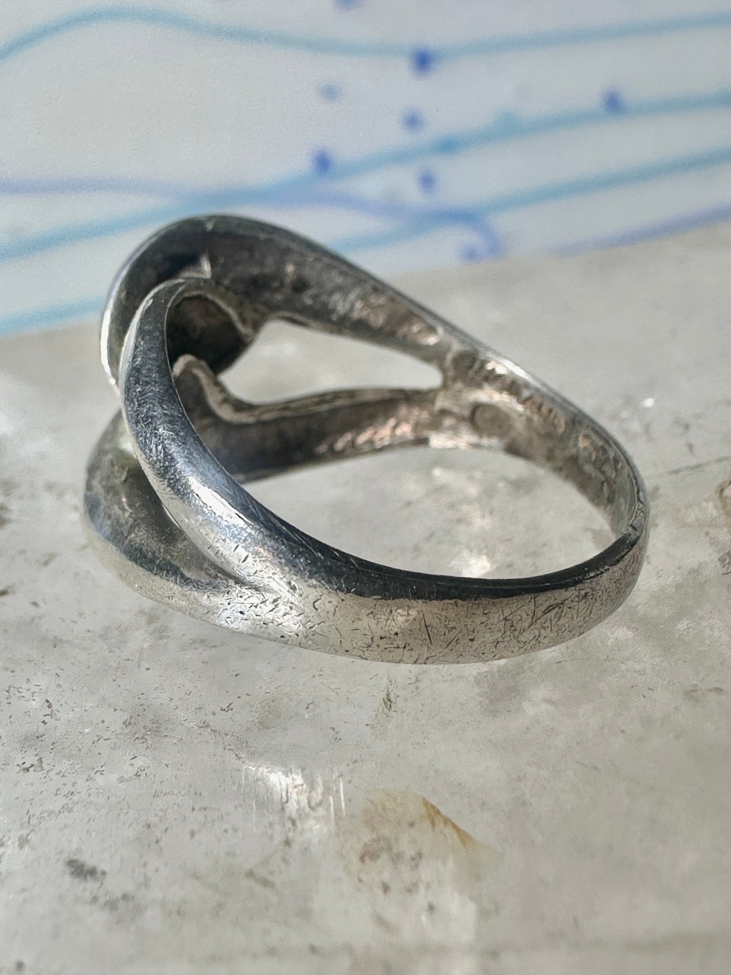 Love Knot ring knot band size 7 sterling silver women girls