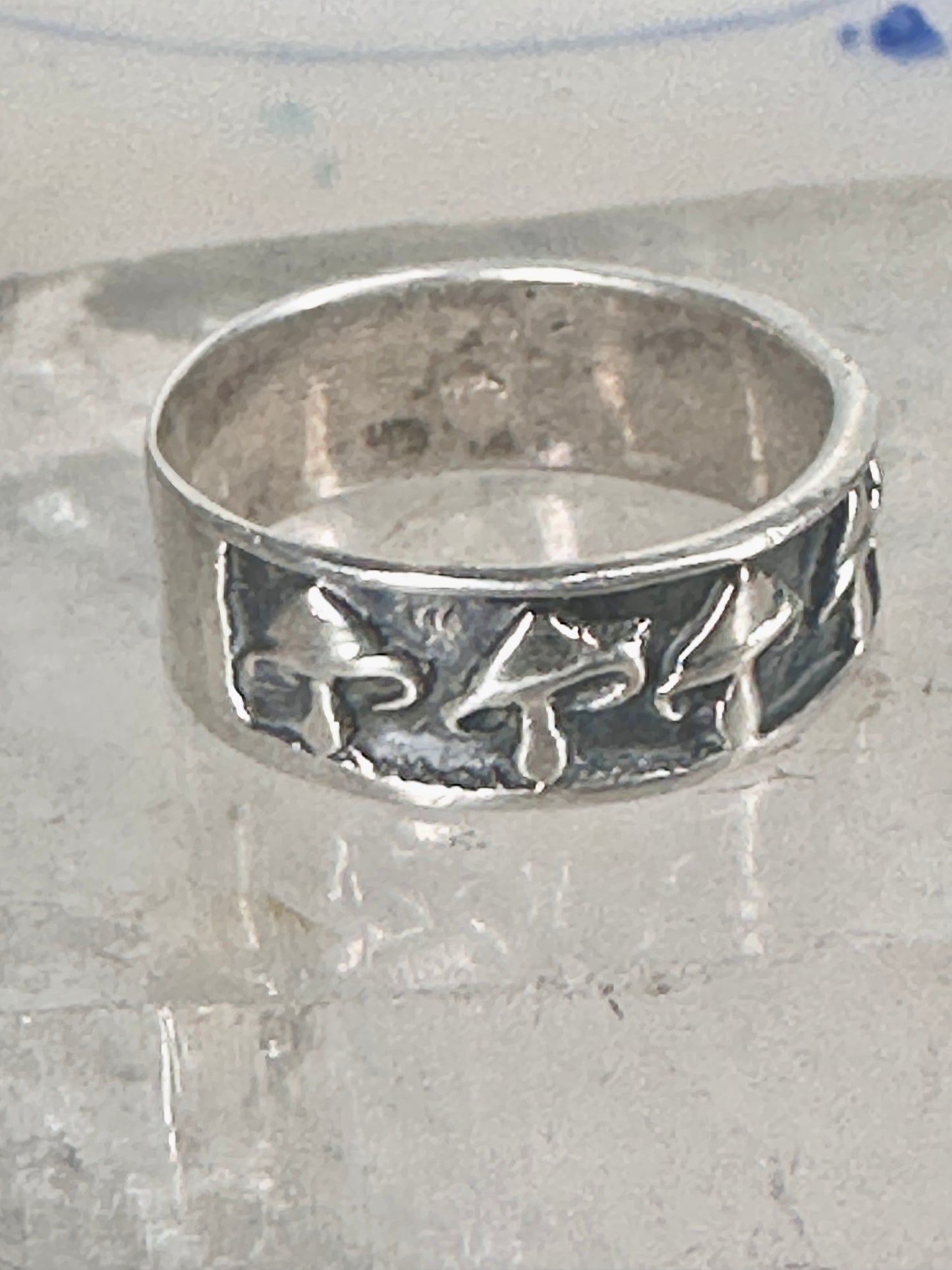 Mushroom ring mushrooms band size 11.25 sterling silver women men