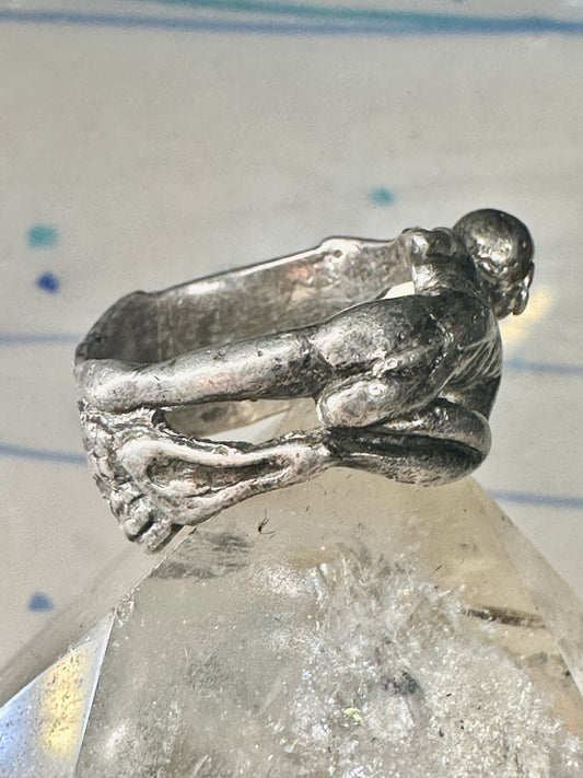 Gollum ring size 6.50 figurative figure sterling silver women