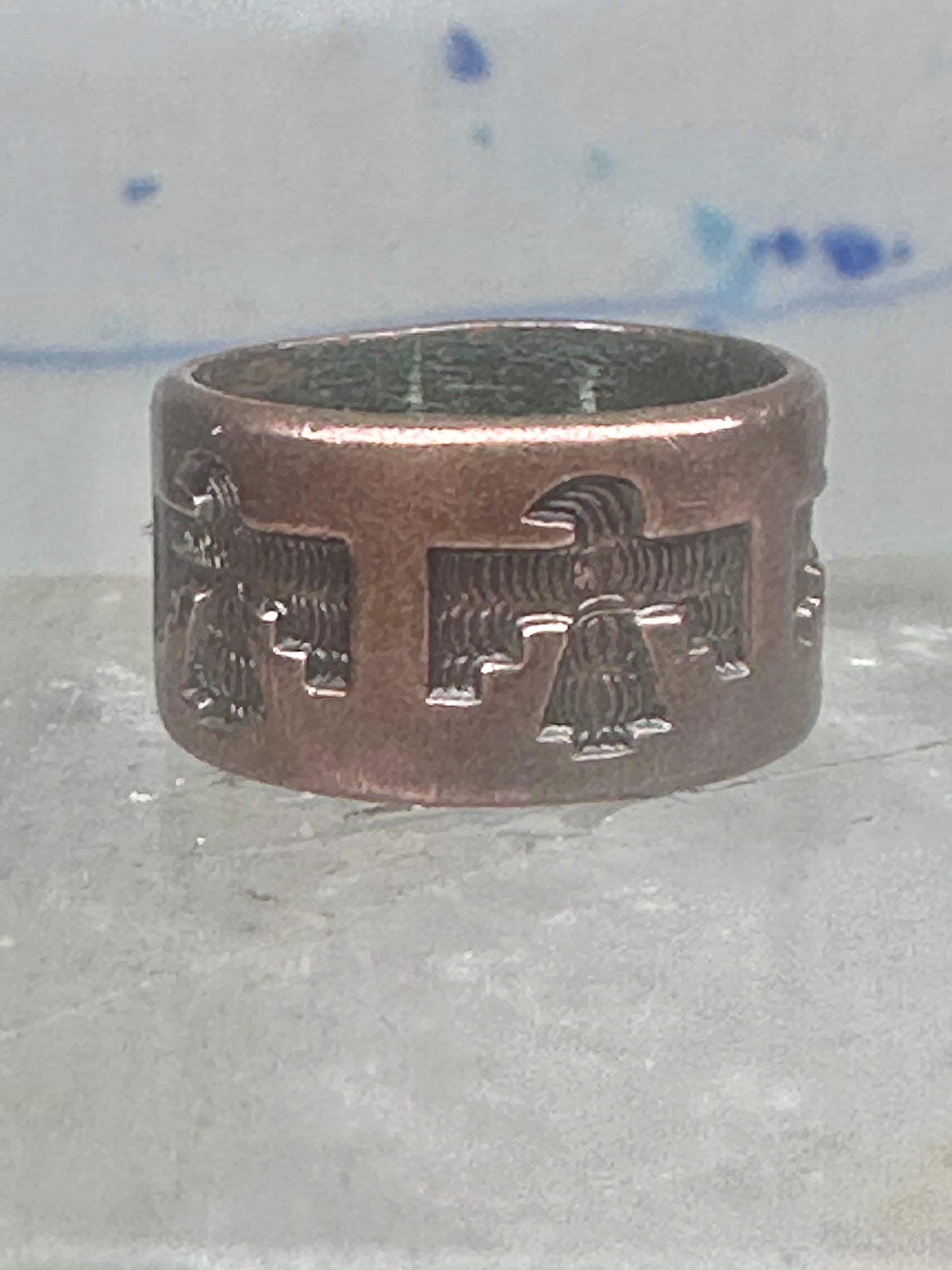 Phoenix ring size 4.50 pinky Bell trading copper band women