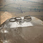 Stacker ring 5 slender bands size 5.50 sterling silver women girls