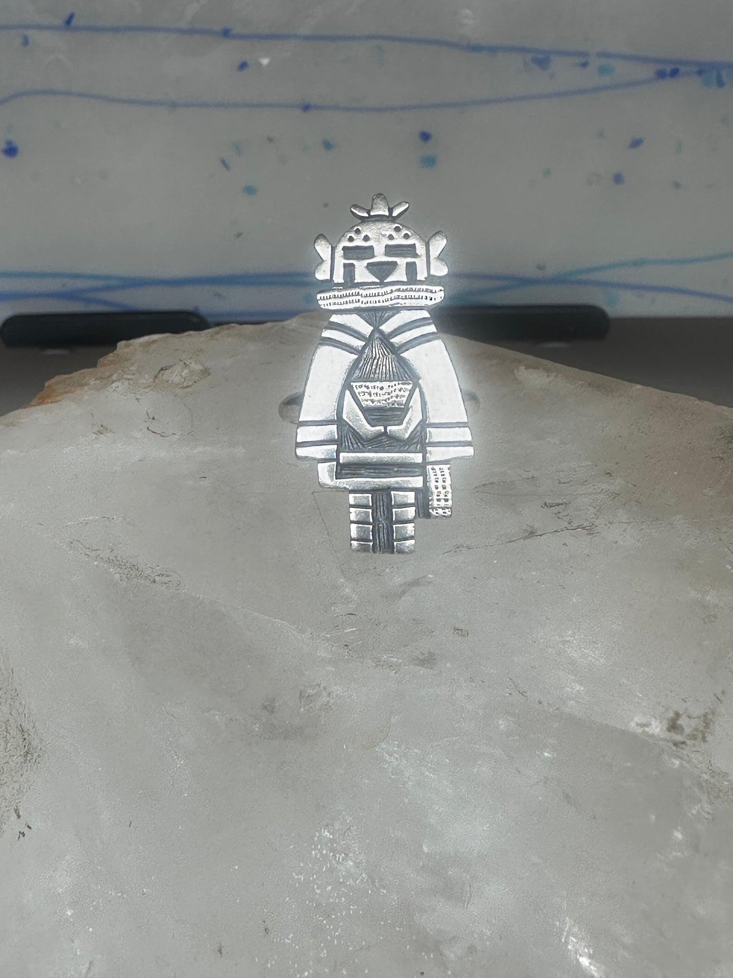 Kachina ring 6.25 Marcus Lomayestewa sterling silver women