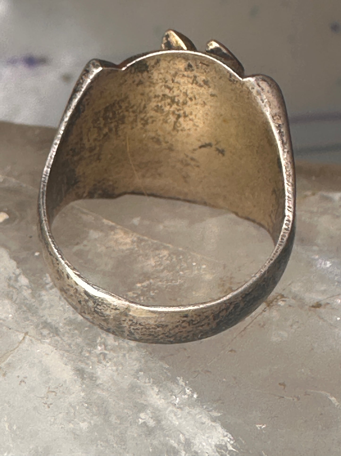 Lizard ring reptile band size 9.75 sterling silver women men