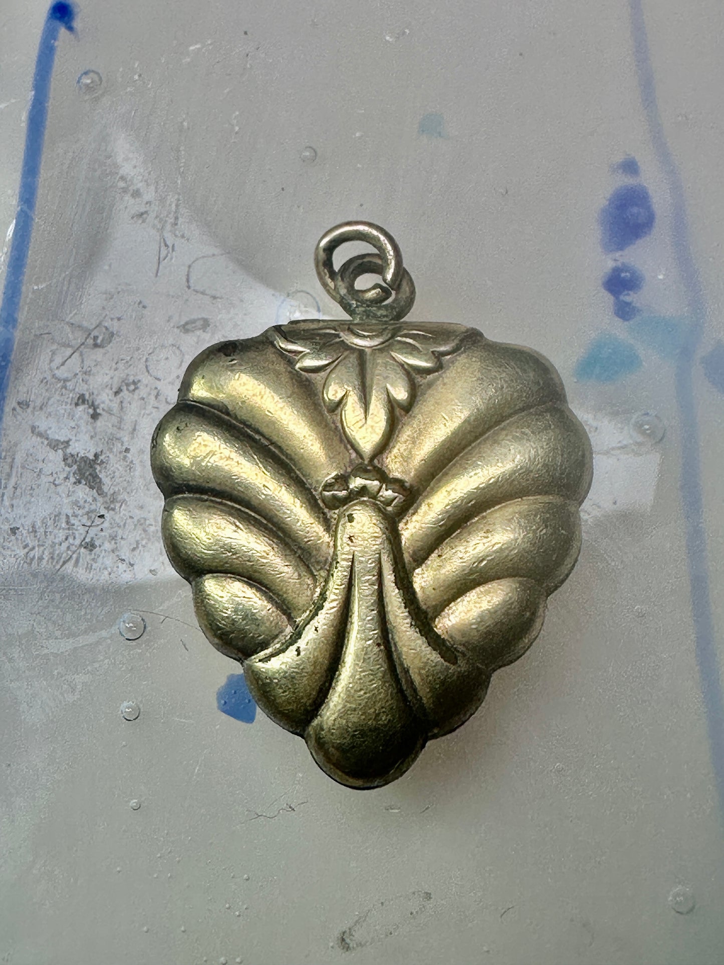 Art Deco Heart gold filled Valentine Day Locket 1/20 12 K GF women