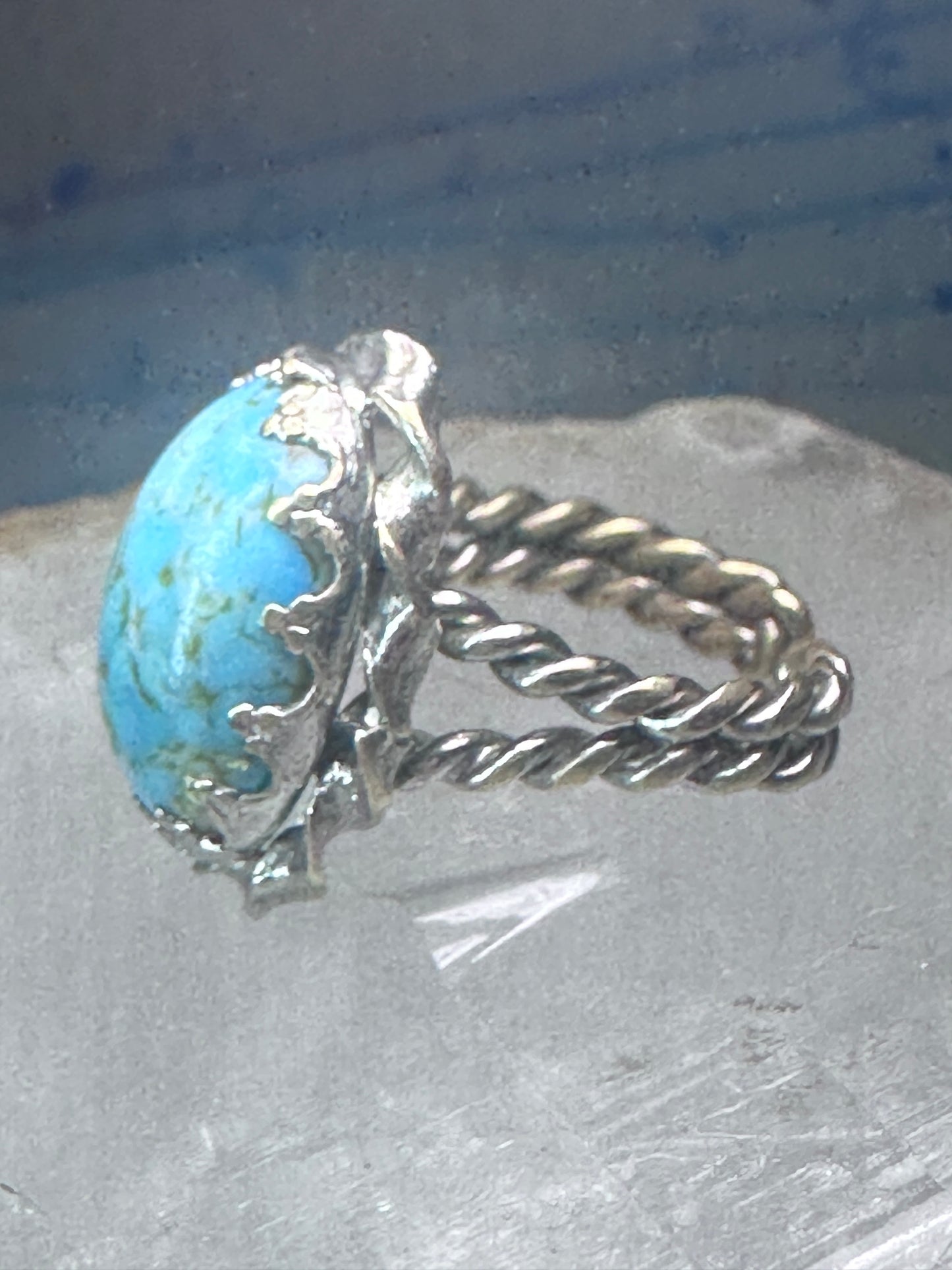 Stone band size 5 adjustable southwest women girls mystery metal perhaps plate Germany