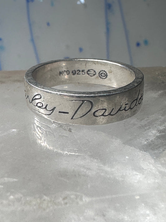 Harley Davidson ring biker band size 10.75 sterling silver women men