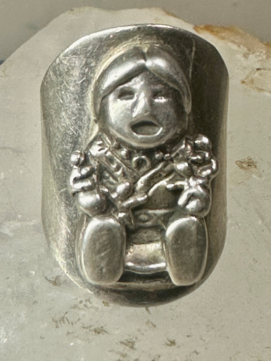 Storyteller ring size 5.50 Navajo sterling silver women