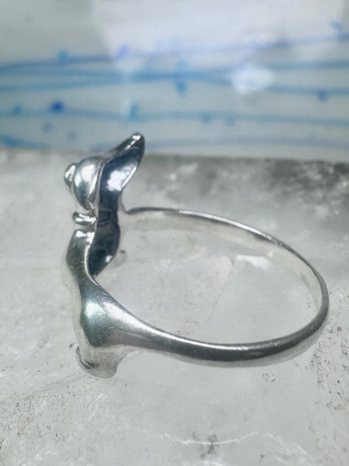 Dachshund Ring vintage mini dachshund heart size 6.75 sterling silver women girls