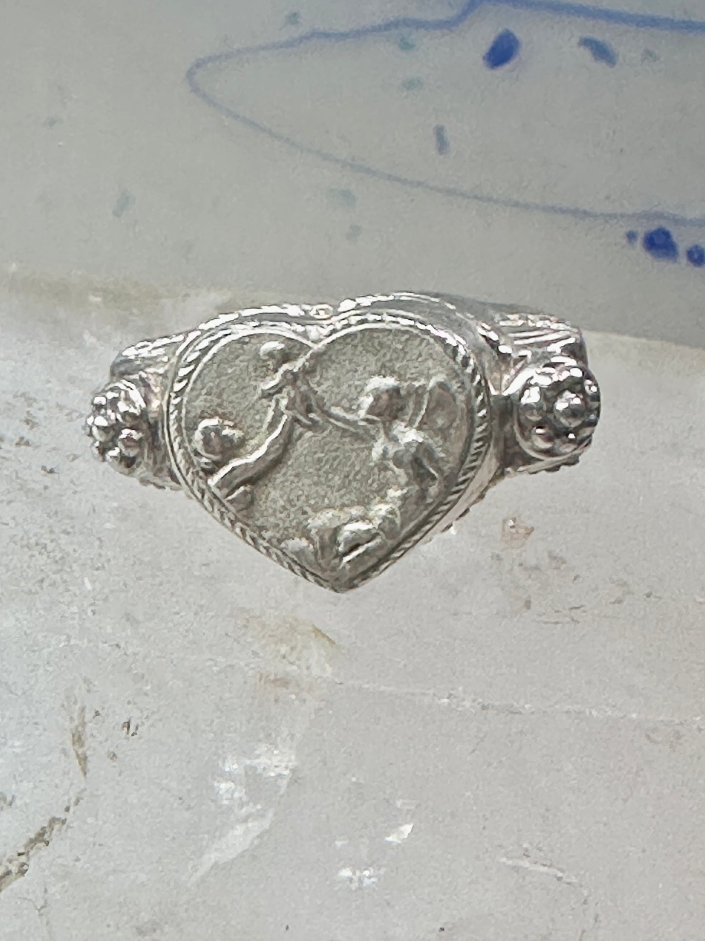 Tagliamonte ring Mother and Child Angel Cherub size 9 sterling silver women