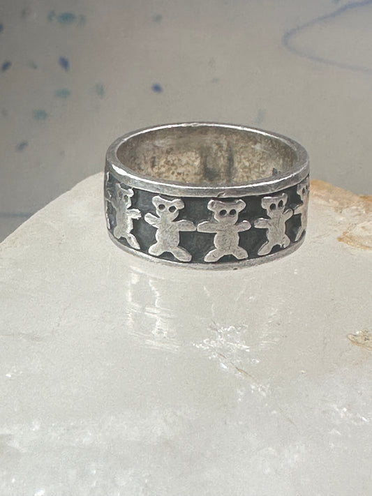 Bears ring size 5.50 Teddy bear sterling silver women girls