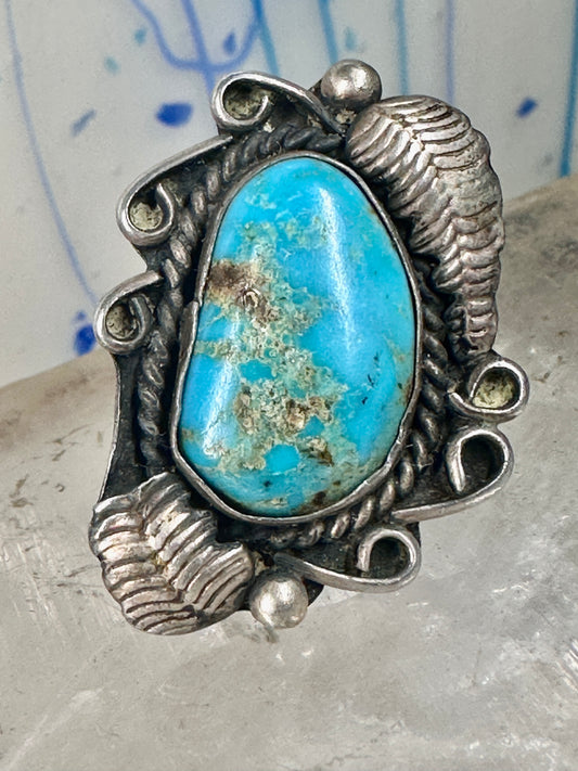 Navajo ring Size 6.25 pebbles rope twist saddle band Sterling Silver women 