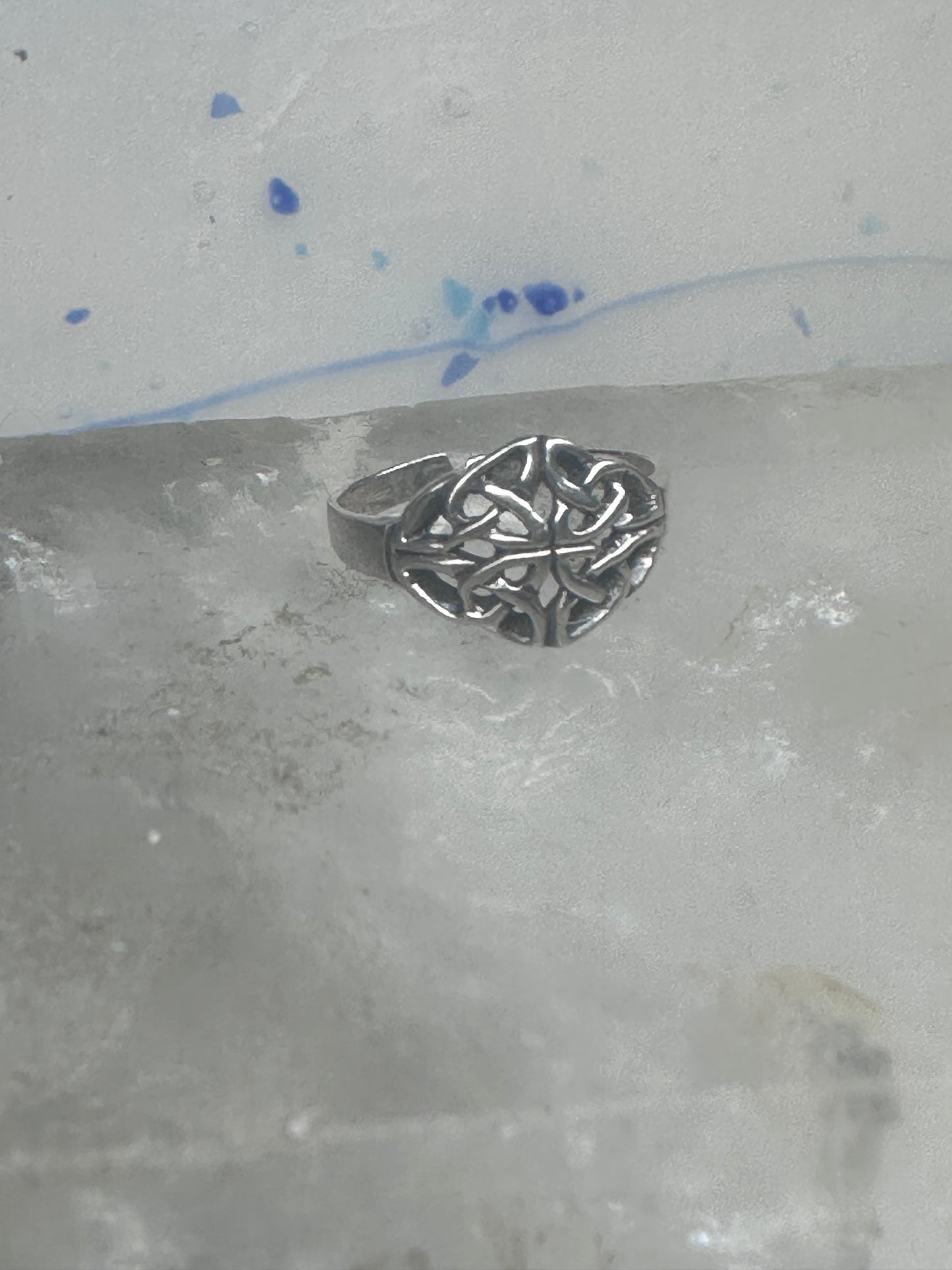 Sterling Silver Celtic Knot Toe Ring Adjustable Size 3 Irish Weave Band