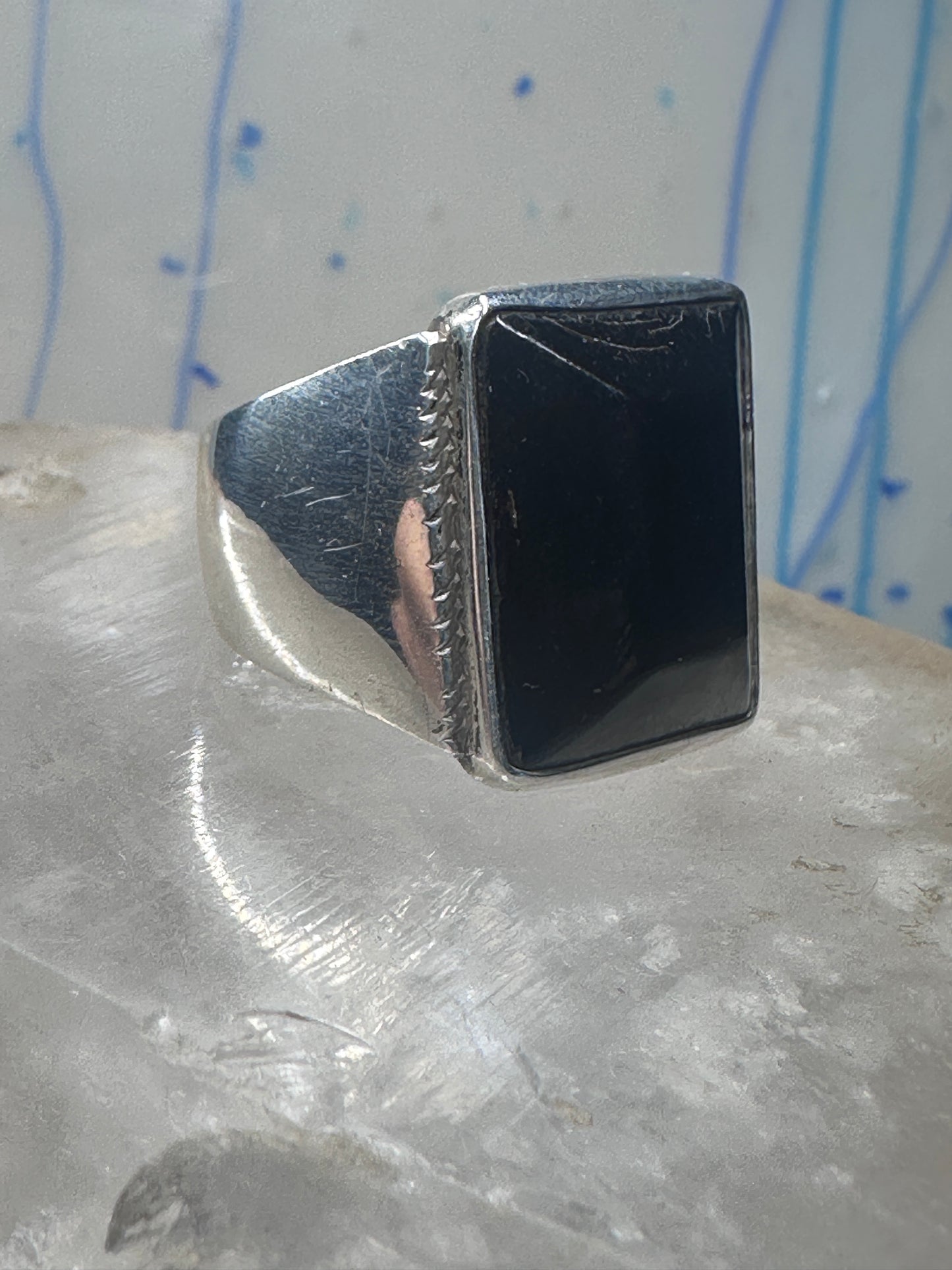 Modern ring size 10.50 sterling silver women men