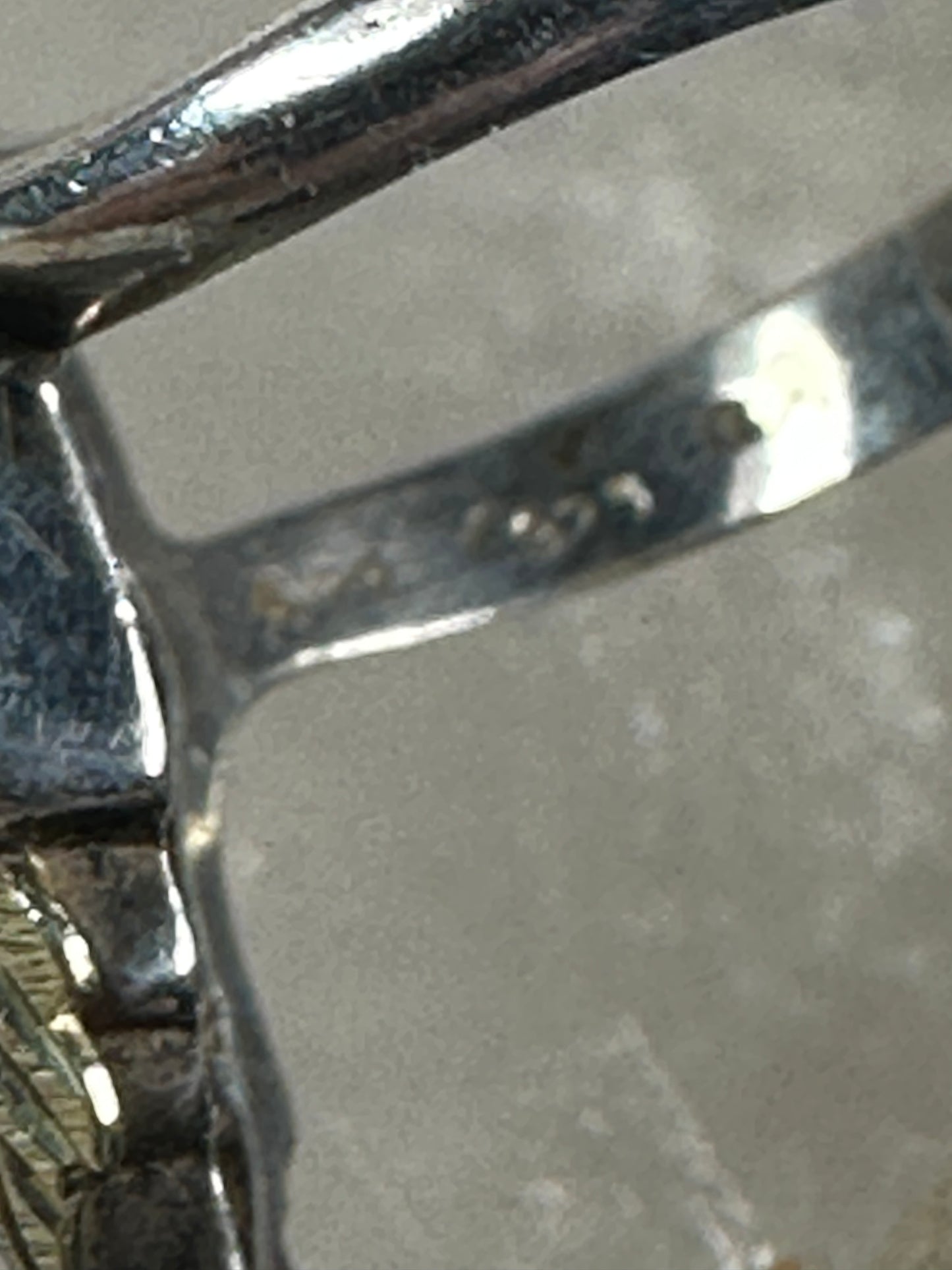 Black Hills Gold ring long floral flower band Size 5 Sterling Silver women girls