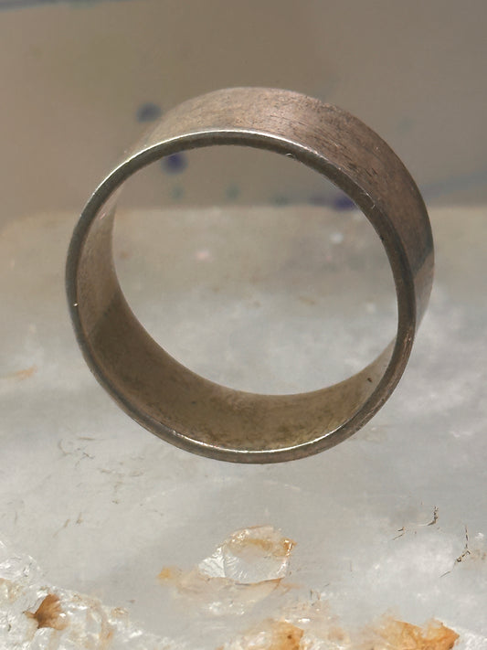 Mexican ring wedding band size 13 sterling silver women men