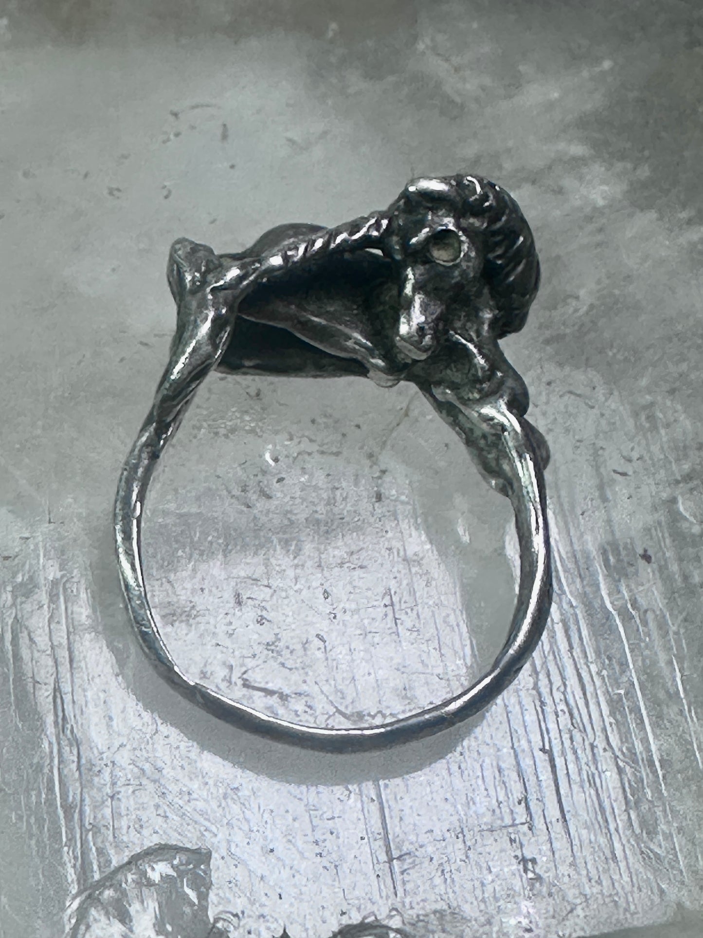 Unicorn Ring by horse band size 7 sterling silver women girls