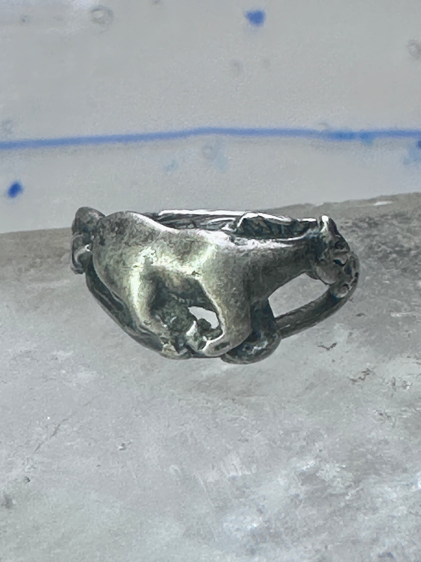 Galloping Horse Ring by Ott band size 4 cowgirl pinky sterling silver women girls