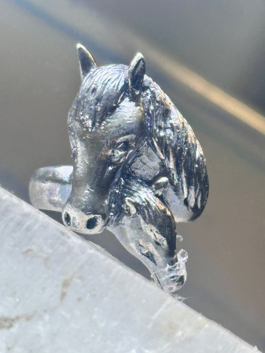 Horse ring foal band southwest size 6.5 cowgirl sterling silver women girls