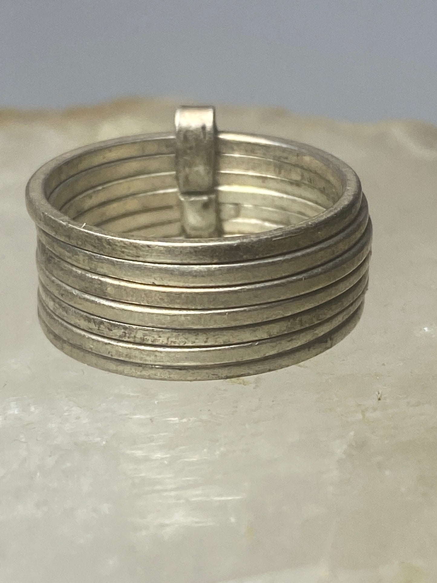 Multi band ring Mexico stackers band sterling silver women girls