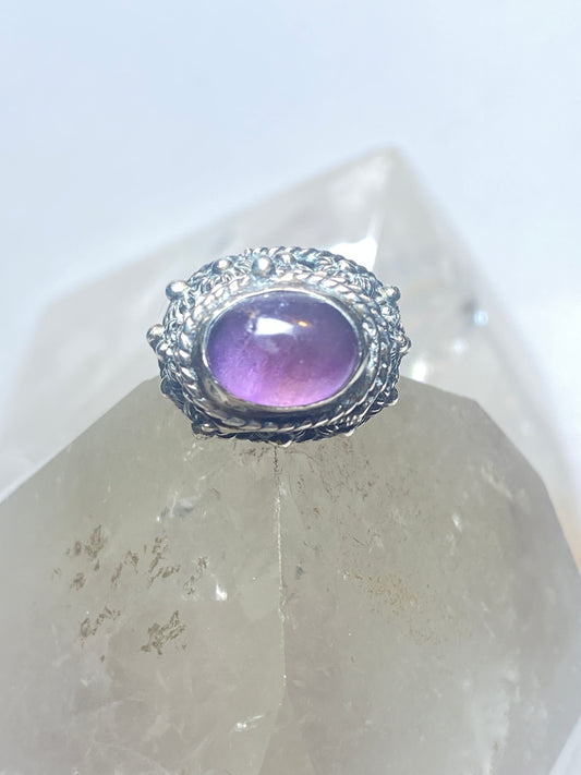 Poison ring Amethyst Mexico sterling silver women girls
