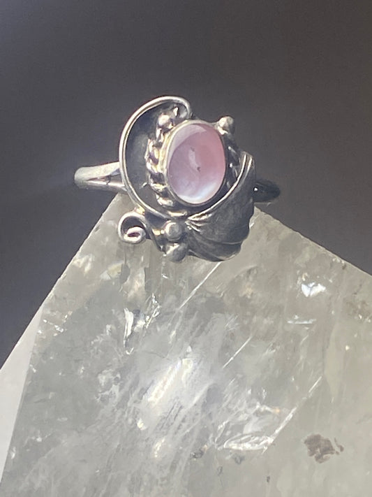 Mother of pearl Ring southwest pinky sterling silver women girl bf