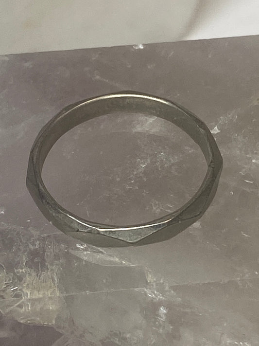 Stacker ring geometric slender band sterling silver women girls