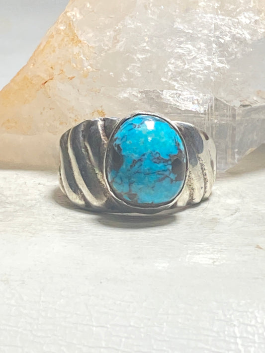 Turquoise ring Navajo southwest sterling silver women men