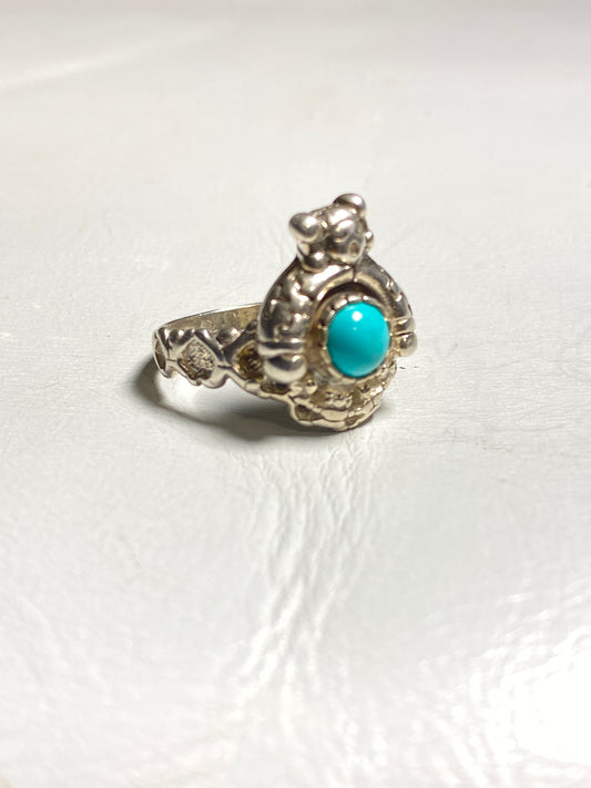 Storyteller ring Turquoise band woman southwest sterling silver women girls